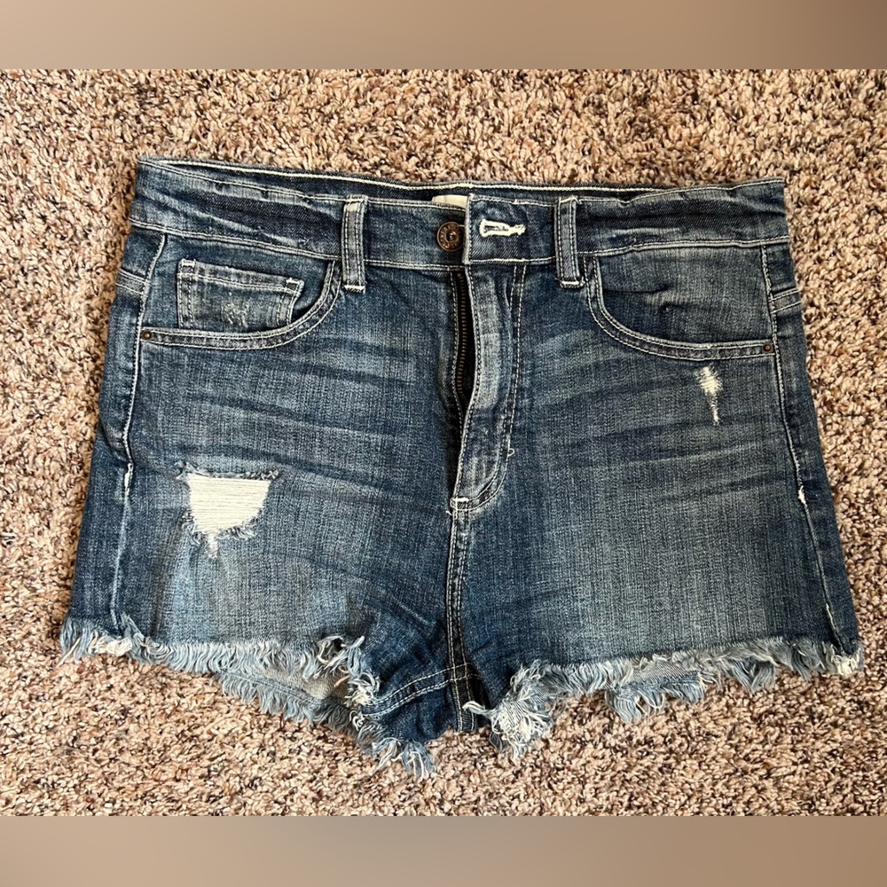 High rise denim cutoff shorts - sneak peek size M